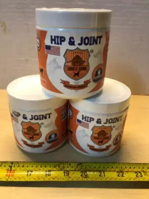 3 tubs 9oz hip and joint dog chews exp:6/27