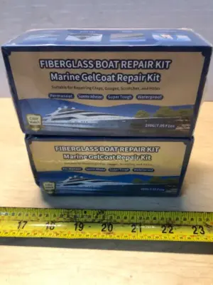 2 boxes fiberglass boat repair kit