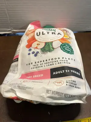 ultra dog food 3.5lbs exp 03/26