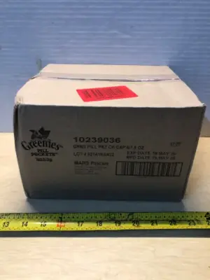 6 bags 7.9oz each greenies pill pockets treats for dogs exp:5/18/26