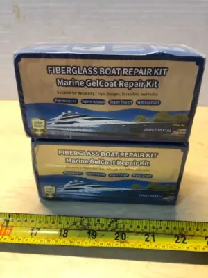 2 boxes fiberglass boat repair kit