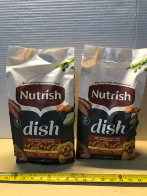 2 bags 3.75lb each nutrish dog food exp:5/24/26