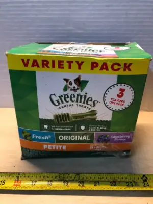 36oz greenies dental treats variety pack exp:10/25