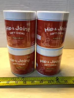 4 tubs 120 chews each hip and joint chews for dogs exp:8/23/26