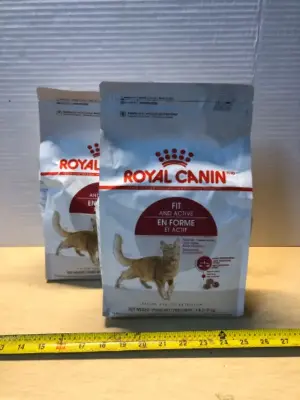 2 bags 3lb royal canin fit and active cat food exp:5/15/26