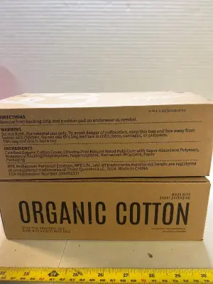 organic cotton feminine pads