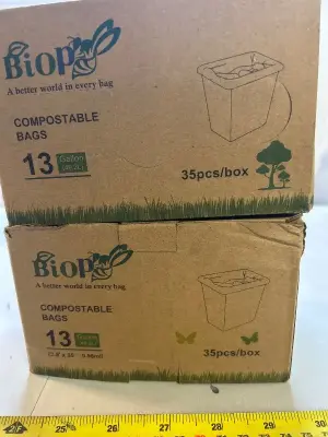 2 36 pack compostable bags