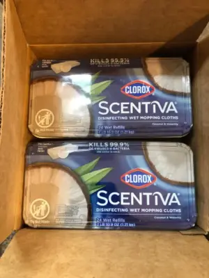 2 tubs 24 wet wipes each Clorox mopping cloths