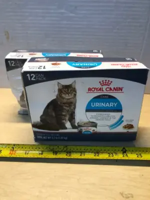 2 boxes 12 cans each royal canin urinary care cat food exp:1/27/26