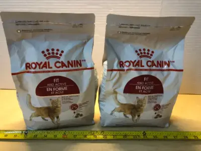 2 bags 3lb royal canin fit and active cat food exp:5/15/26