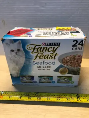 24 cans fancy feast cat exp:12/27