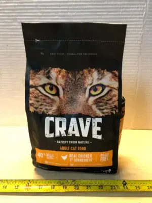 4lbs crave adult cat food exp:4/21/26