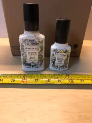 7 bottles 4oz poo pourri and 2 bottles 2oz poo pourri spray