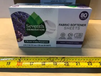 4 boxes seventh generation fabric softener sheets