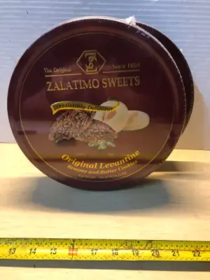 2 tins 26.45oz sesame and butter cookies exp:12/26