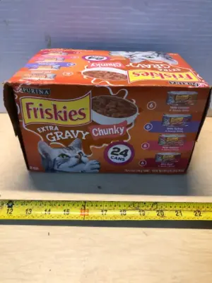 24 cans friskies cat food variety box exp:6/26
