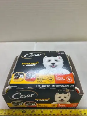 12 ct Cesar dog food 07/26