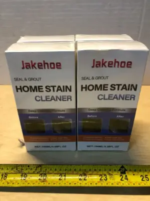 4 boxes jakehoe home stain cleaner for seal and grout 3.38oz each