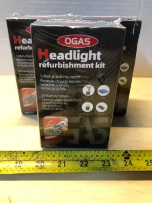 3 boxes headlight refurbishment kit
