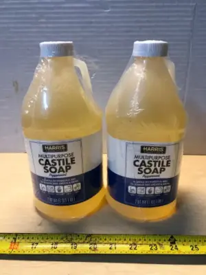 2 bottles 64oz each multipurpose Castile soap