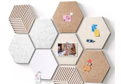 2 ct similar to image hexagon wall memo boards