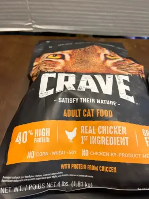 2ct 4lbs crave adult cat food