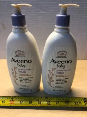 2 bottles 18oz Aveeno baby calming lotion