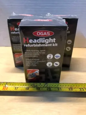 3 boxes headlight refurbishment kit
