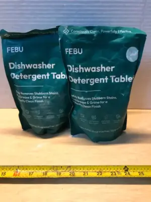 3 bags 60 tablets each dishwasher detergent tablets