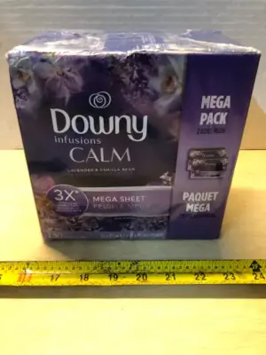 2 boxes mega pack downy infusions calm softening sheets