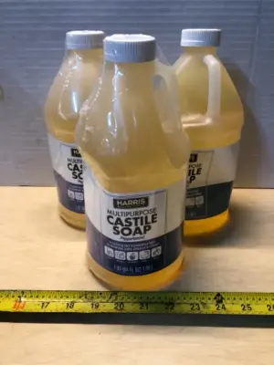 3 bottles 64oz multipurpose Castile soap