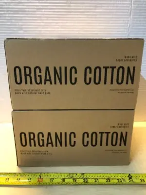 2 boxes organic cotton pads overnight with wings