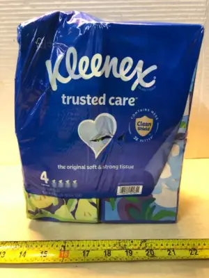 4 boxes Kleenex