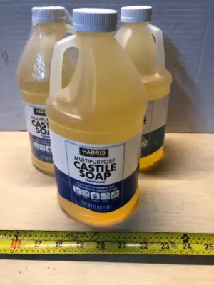 3 bottles 64oz each multipurpose Castile soap