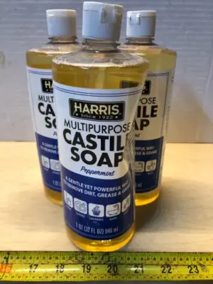 3 bottles 32oz multipurpose Castile soap