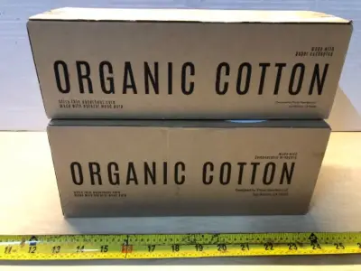 2 boxes organic pads regular with wings and large with wings