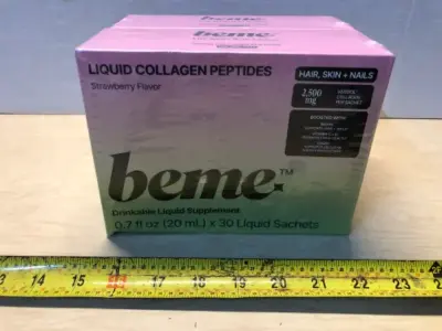 2 boxes liquid collagen peptides 30 liquid packs each exp:4/15/27