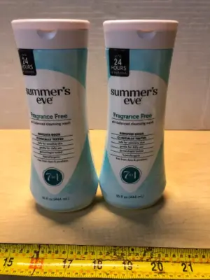 2 bottles 15oz summers eve 7in1 cleansing wash for women