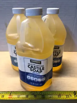 3 bottles 64oz each multipurpose Castile soap