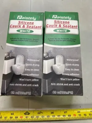 2 ct silicone white caulk and sealant