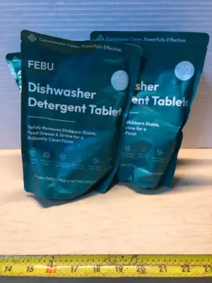 4 bags 60 tablets each dishwasher detergent tablets