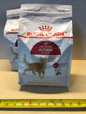 2 bags 3lb each royal canin fit and active cat food exp:5/15/26