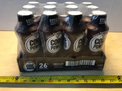 12 bottles core power chocolate protein shake exp:6/27/26