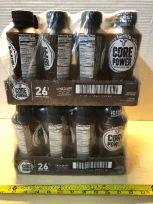 2 packs 12 bottles each core power chocolate protein shake exp:6/7/26