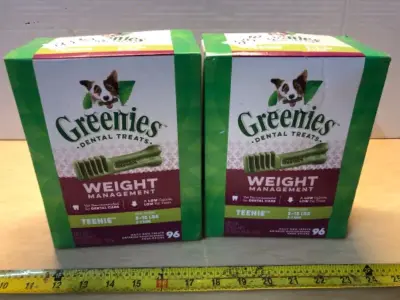 2 boxes 27oz greenies dental treats exp:5/27/29