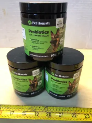 3 tubs 90 chews each probiotics gut + immune health exp:5/22/26