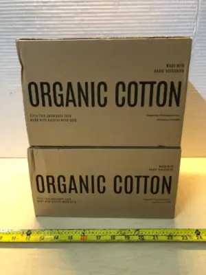 2 boxes organic cotton pads extra long overnight with wings and overnight with wings