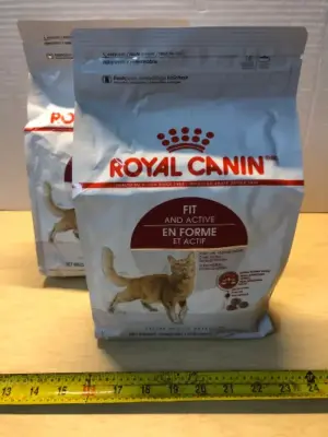 2 bags 3lb royal canin fit and active cat food exp:5/15/26