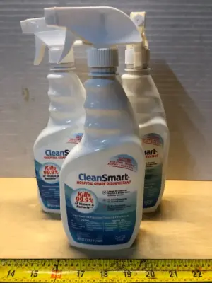 3 bottles 23oz each clean smart hospital grade disinfectant