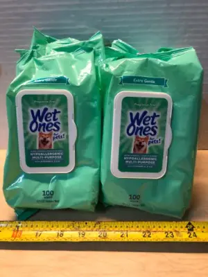 4 packs wet ones for pets